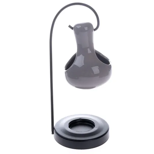 Závěsná aromalampa šedá, 9 x 22 cm