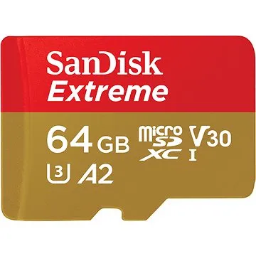SanDisk microSDXC 64GB Extreme Mobile Gaming + Rescue PRO Deluxe (SDSQXAH-064G-GN6GN)