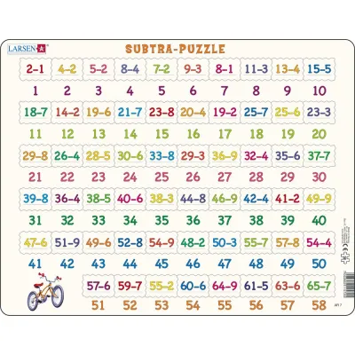 Puzzle Odčítání 81 dílků