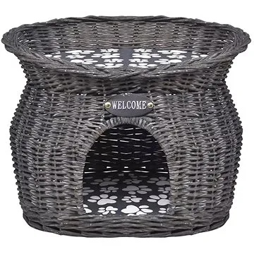 Shumee Kočičí Škrabadlo z vrbového proutí s matrací 44 × 34 × 33 cm (8718475946892)