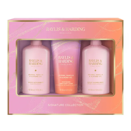 Baylis & Harding Dárková sada Jojoba, Vanilka & Mandlový olej Signature Collection 3 ks