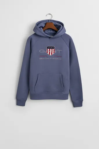 MIKINA GANT ARCHIVE SHIELD HOODIE DUSTY NAVY