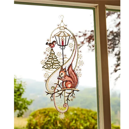 Okenní dekorace Veverka