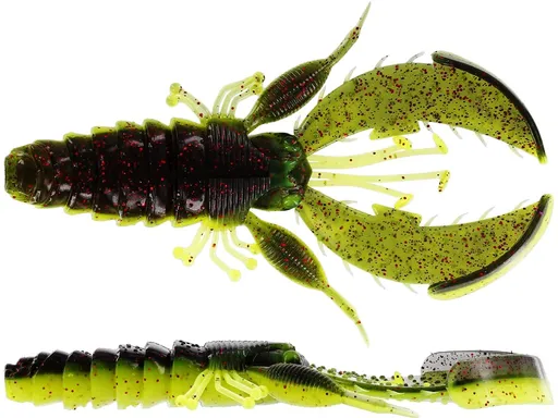 Westin gumová nástraha crecraw creaturebait black chartreuse - 6,5 cm 4 g 6 ks