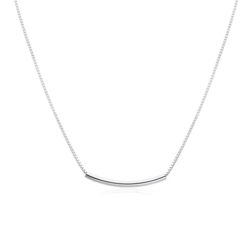 MOISS Minimalistický stříbrný náhrdelník pro ženy N0001146