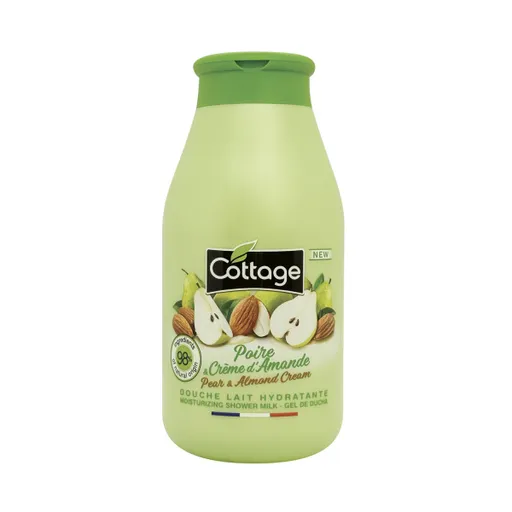 Cottage Moisturizing Shower Milk - Pear & Almond Cream sprchové mléko 98% přírodní 250 ml