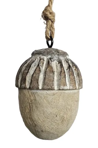 Dřevěná závěsná ozdoba žalud Acorn - Ø 5 * 7cm Ostatní