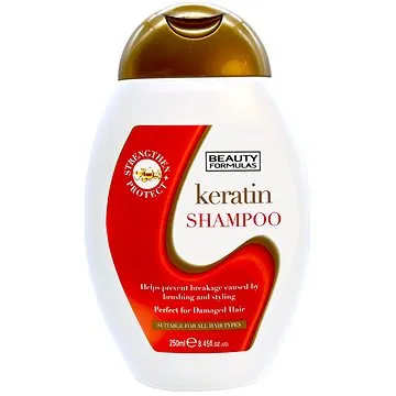 BEAUTY FORMULAS Šampon s keratinem pro poškozené vlasy 250 ml (5012251013567)