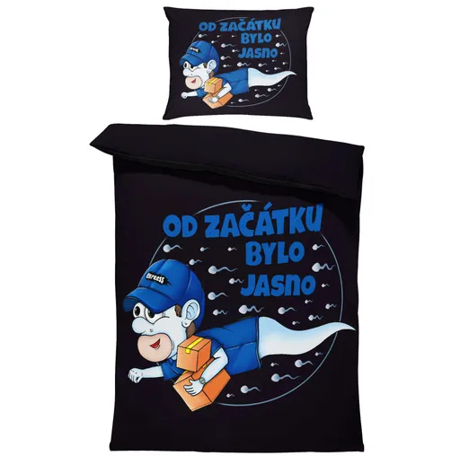 Povlečení Kurýrská spermie (Rozměr : 1x150/200 + 1x60/50)