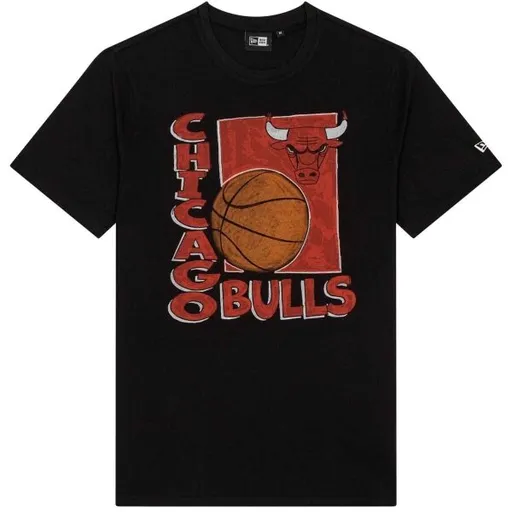 New Era CHICAGO BULLS NBA WORDMARK Pánské triko, černá, velikost