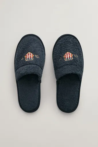 DOMÁCI OBUV GANT ARCHIVE SHIELD TERRY SLIPPERS EVENING BLUE