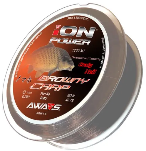 Awa-S Vlasec Ion Power Browny Carp 1200m - 0,33mm,Awa-S Vlasec Ion Power Browny Carp 1200m - 0,33mm