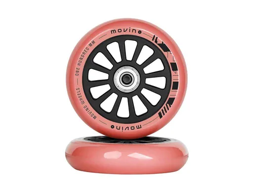 Náhradní MOVINO kolečka na freestyle koloběžku 100mm, PP, 2 ks, Červená