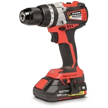 Vrtačka aku PBL 2032 PK, 18V, bezuhlíková, 2Ah, 2 baterie Li-ion, kufr, STAYER (377PBL2032PK)