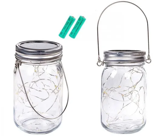 VOLTRONIC® 84752 VOLTRONIC Sada solárních sklenic 20 LED, 2 ks