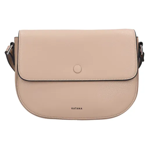 Kožená dámská crosbody kabelka Katana Amálie - béžová