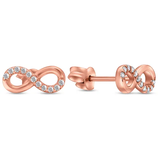 Brilio Silver Moderní bronzové náušnice Nekonečno EA360R