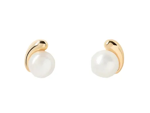 PDPAOLA Půvabné pozlacené náušnice pecky La Perla AR01-E68-U