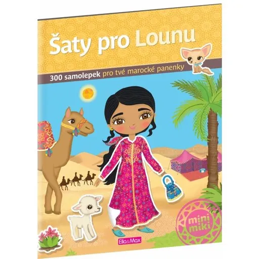 ELLA & MAX ŠATY PRO LOUNU Kniha samolepek, mix, velikost