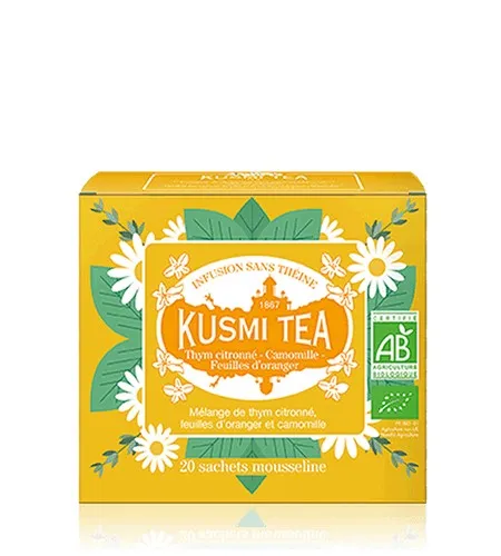 Kusmi Tea Tymián, pomerančové květy a heřmánek 20 sáčků, 24 g