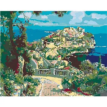 Diamondi - Diamantové malování - VÝHLED NA KRÁSNÝ POLOOSTROV, 40x50 cm, bez rámu a bez vypnutí plátn (603980A)