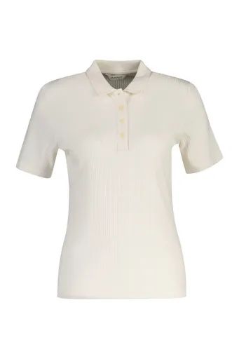 POLOKOŠILE GANT SLIM RIBBED SS POLO EGGSHELL