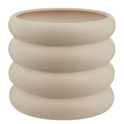 HOOP Květináč 18 cm - béžová