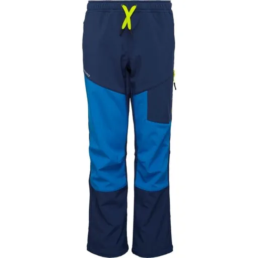 Lewro DIEDE Chlapecké softshellové kalhoty, tmavě modrá, velikost 116-122