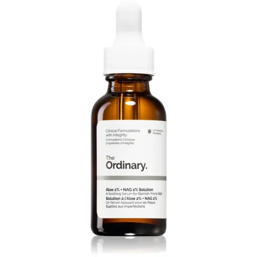 The Ordinary Aloe 2% + NAG 2% Solution zklidňující sérum proti akné 30 ml