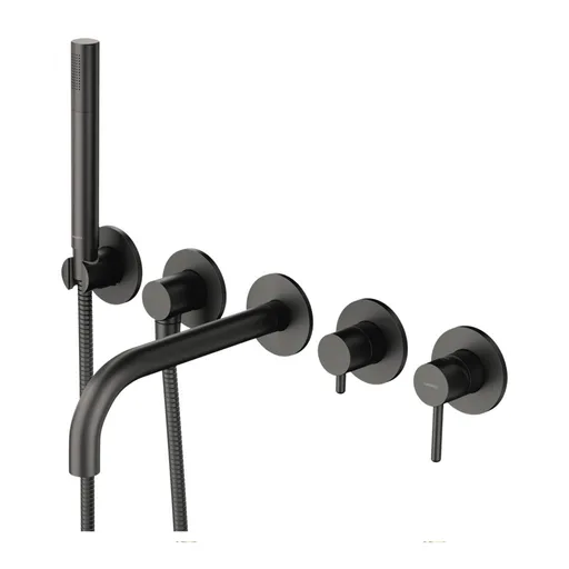 OMNIRES Y vanová baterie 5-otvorová podomítková grafit /GR/ Y1237-1GR