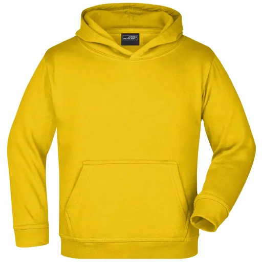 James & Nicholson (Daiber) Dětská mikina s kapucí JN047k - Slunečně žlutá | XS