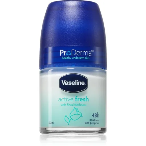 Vaseline Active Fresh Antiperspirant antiperspirant roll-on s vůní květin 50 ml