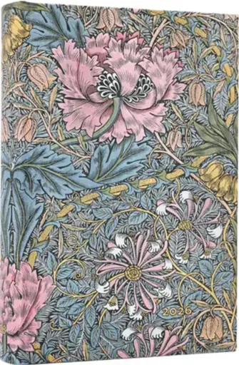 Diář Paperblanks 2026 - Morris Pink Honeysuckle- 12M, Mini, Day-at-a-Time