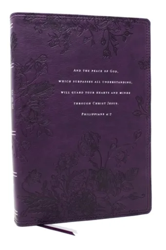 Peace of God Bible: Discover and Experience God's Shalom Throughout the Bible (NKJV, Purple Leathersoft, Red Letter, Comfort Print) - Jeremiah J. John
