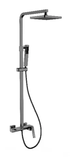 BESCO Nástěnný sprchový/vanový set ASPIRA grafitová BABPANGR