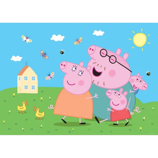 Dětská fototapeta Pepa Pig 252 x 182 cm, 4 díly