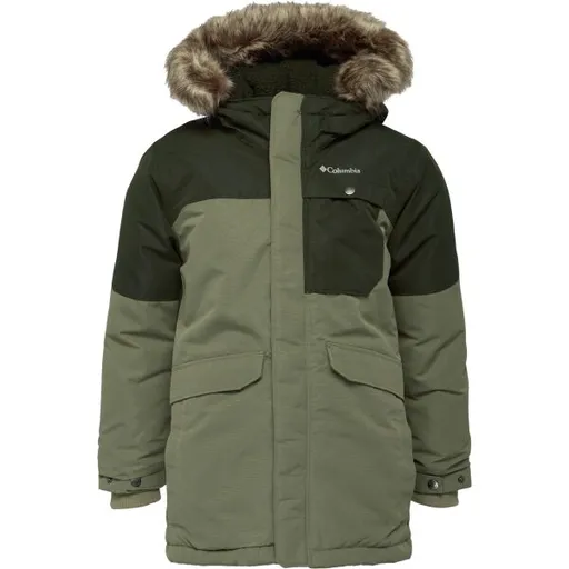 Columbia NORDIC STRIDER II JACKET Chlapecká zimní bunda, khaki, velikost