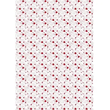 Optys 7576 - Papír A4 jednostranný, 170g, spirálky červeno/bílý (101310)