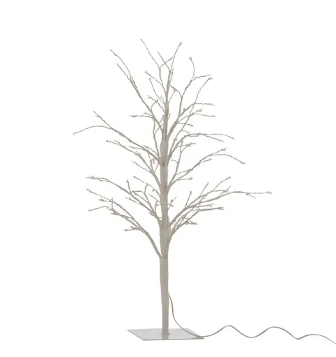 Dekorace bílý svítící stromeček Tree Bare Led S - Ø 20*57 cm J-Line by Jolipa
