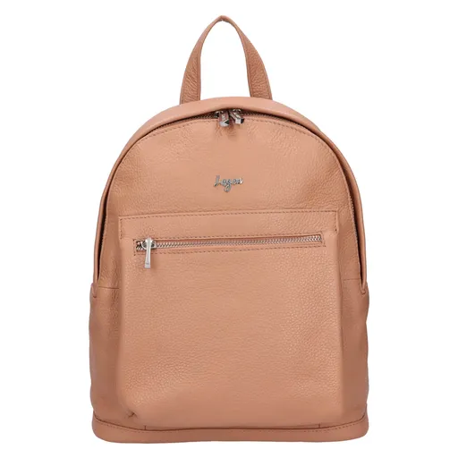 Dámský kožený batoh Lagen Stela - starorůžová
