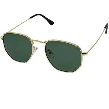 VeyRey Sluneční brýle hranaté polarizační Hurricane zelené (74199)