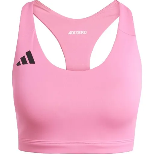 adidas ADIZERO ESSENTIALS RUN MEDIUM-SUPPORT BRA Dámská sportovní podprsenka, růžová, velikost S A-B