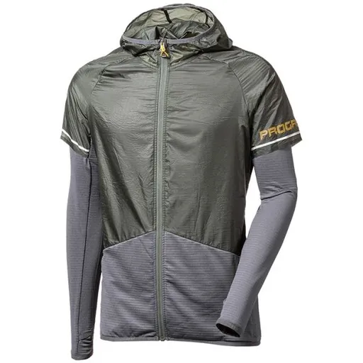 PROGRESS AGILE Pánská lehká hybridní bunda, tmavě šedá, velikost