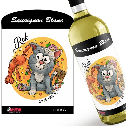 Víno Kočičí znamení – rak (Druh Vína: Bílé víno)