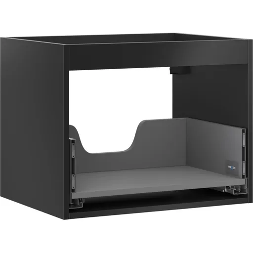 MEXEN Box-A skříňka pro umyvadlo 60, 1 šuplík, černá mat 91AX0-0600-470-1-71