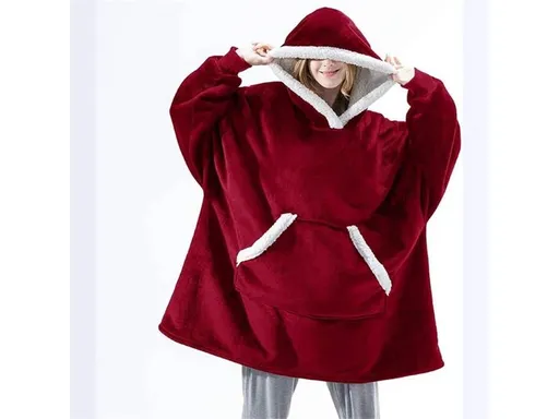 Mikinová deka  4L 10793 Red