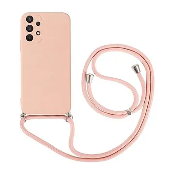 TopQ Kryt Samsung A32 růžový se šňůrkou 91468 (91468)