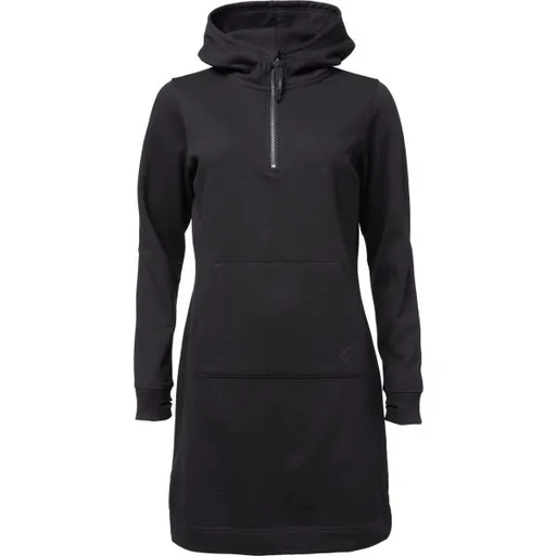 Willard AYSU Dlouhé dámské mikinové šaty, černá, velikost XXL