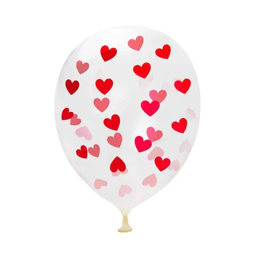 Balónek TORO 30cm potisk srdce 5ks