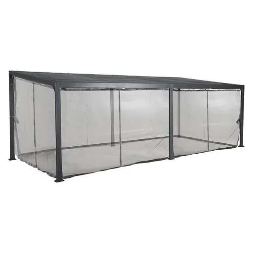 DEOKORK Síť proti hmyzu LUXURY 6x3,5 m (grafit)